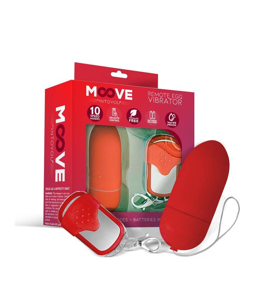 Huevo Vibrador con Control Remoto Rojo