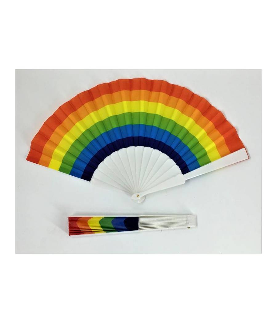 Abanico Plastico Bandera LGBT