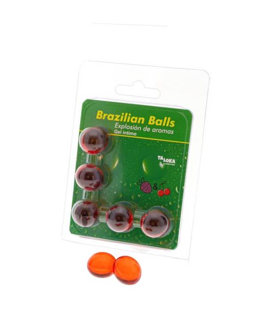 Set 5 Brazilian Balls Explosion Aroma Fresa y Cereza